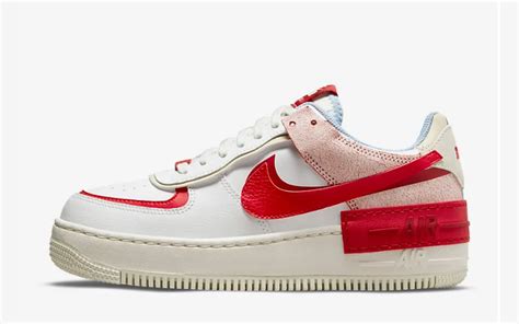 nike air force1 dames rood wit|air force 1 schoenen.